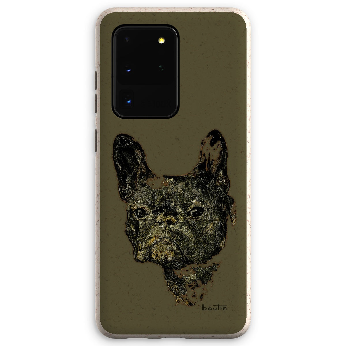 Le Roi George Kaki - Bouledogue français -Étui de téléphone écologique