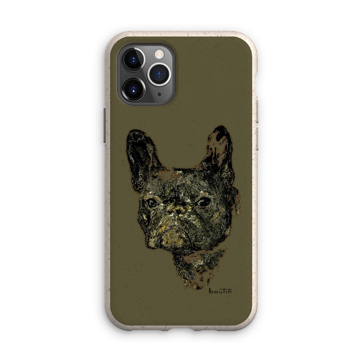 Le Roi George Kaki - Bouledogue français -Étui de téléphone écologique