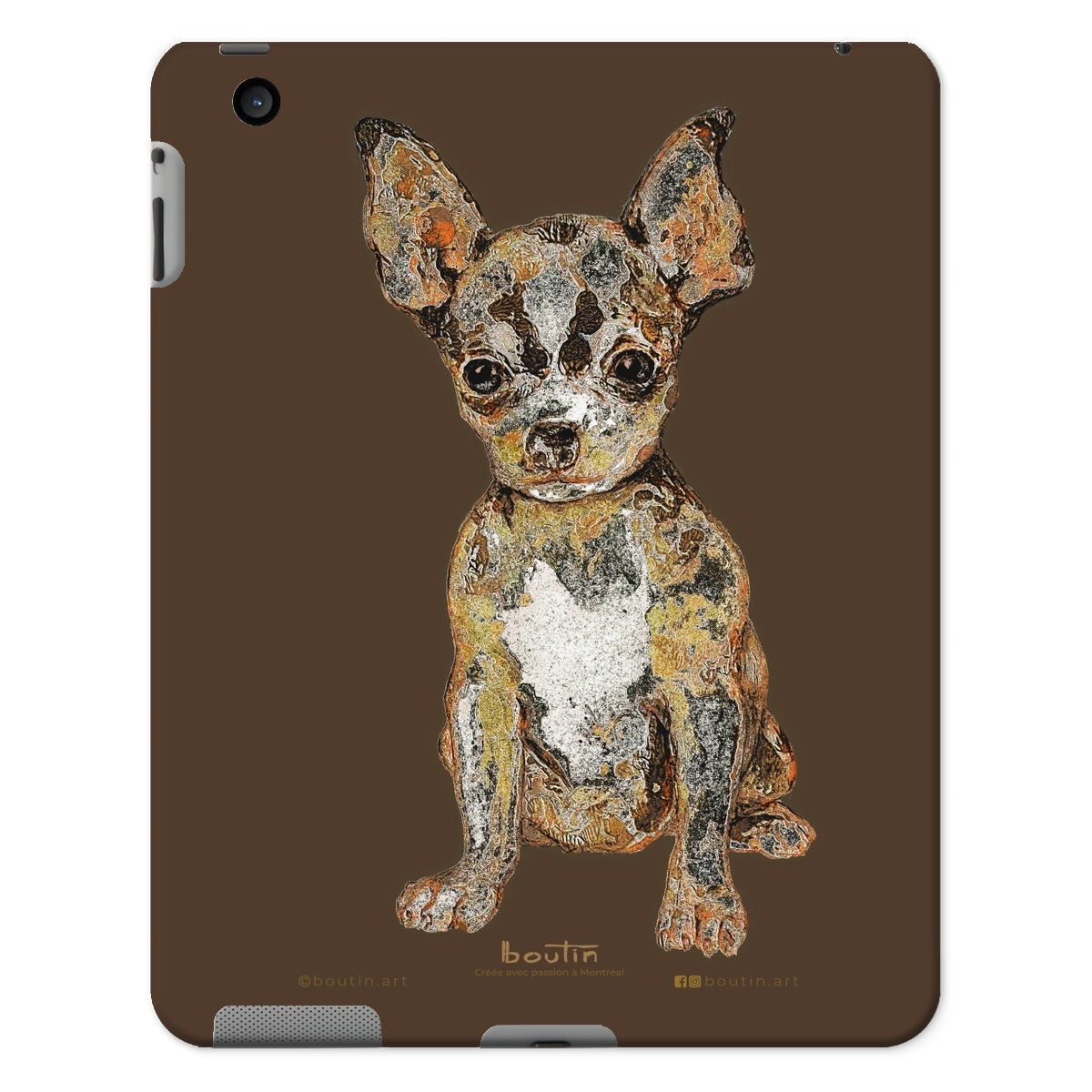 Pink Agathe - The Chihuahua - iPad case