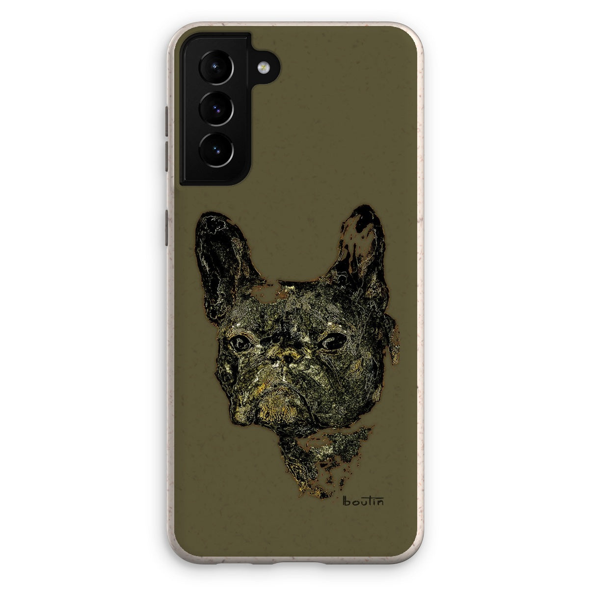 Le Roi George Kaki - Bouledogue français -Étui de téléphone écologique