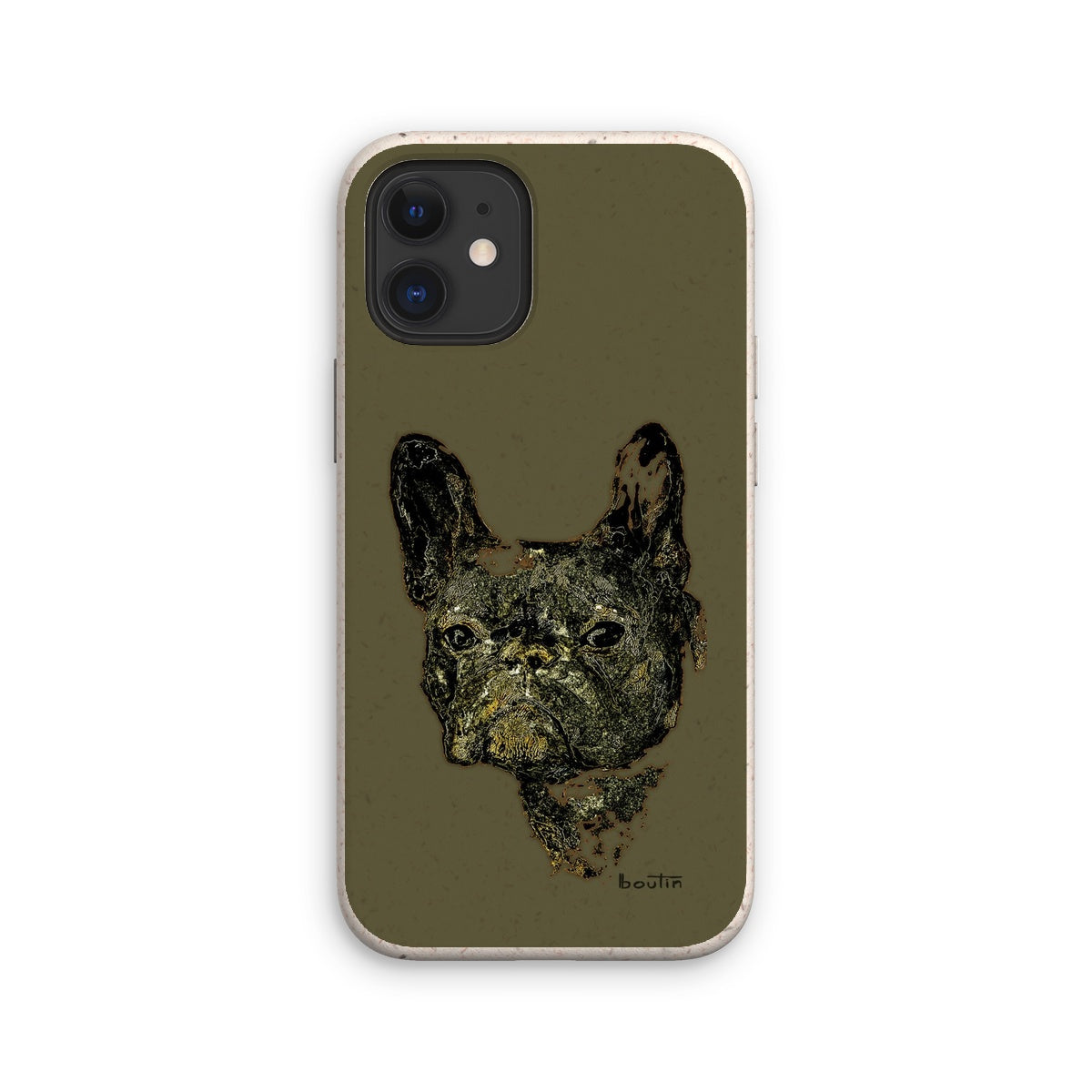Le Roi George Kaki - Bouledogue français -Étui de téléphone écologique