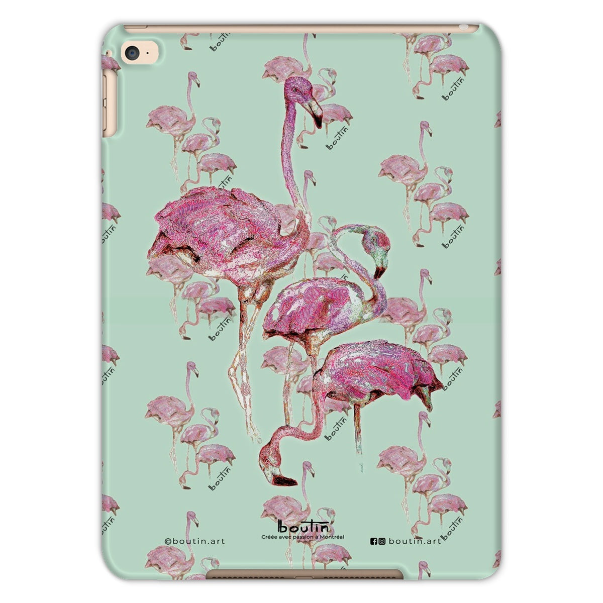 Flamand vert étui pour Ipad