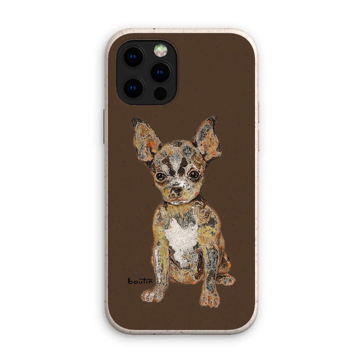 Agathe brown eco-friendly cell phone case