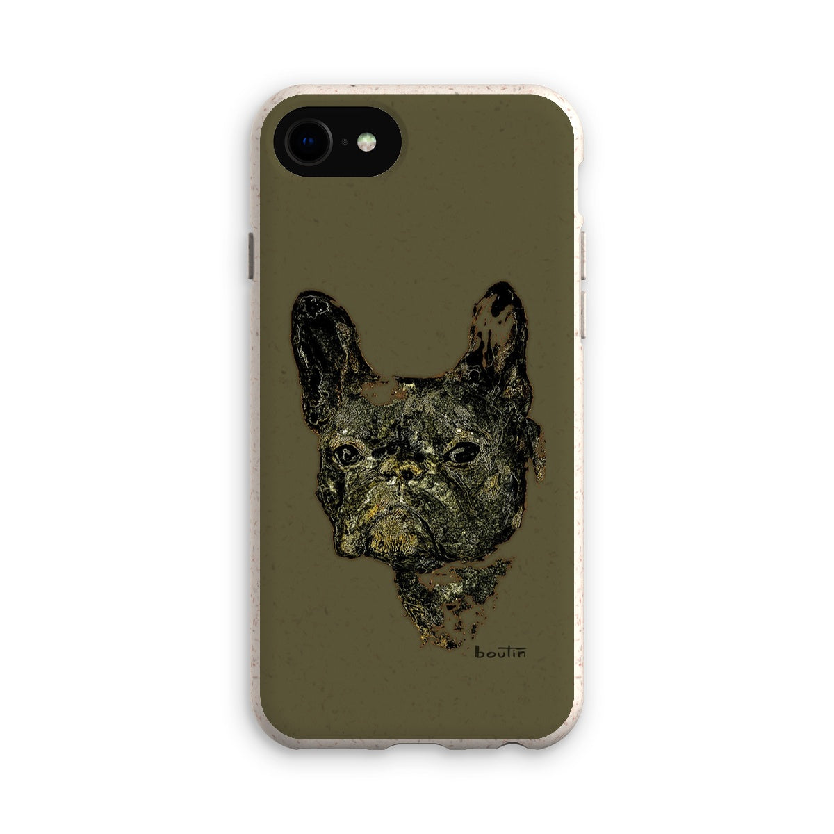 Le Roi George Kaki - Bouledogue français -Étui de téléphone écologique