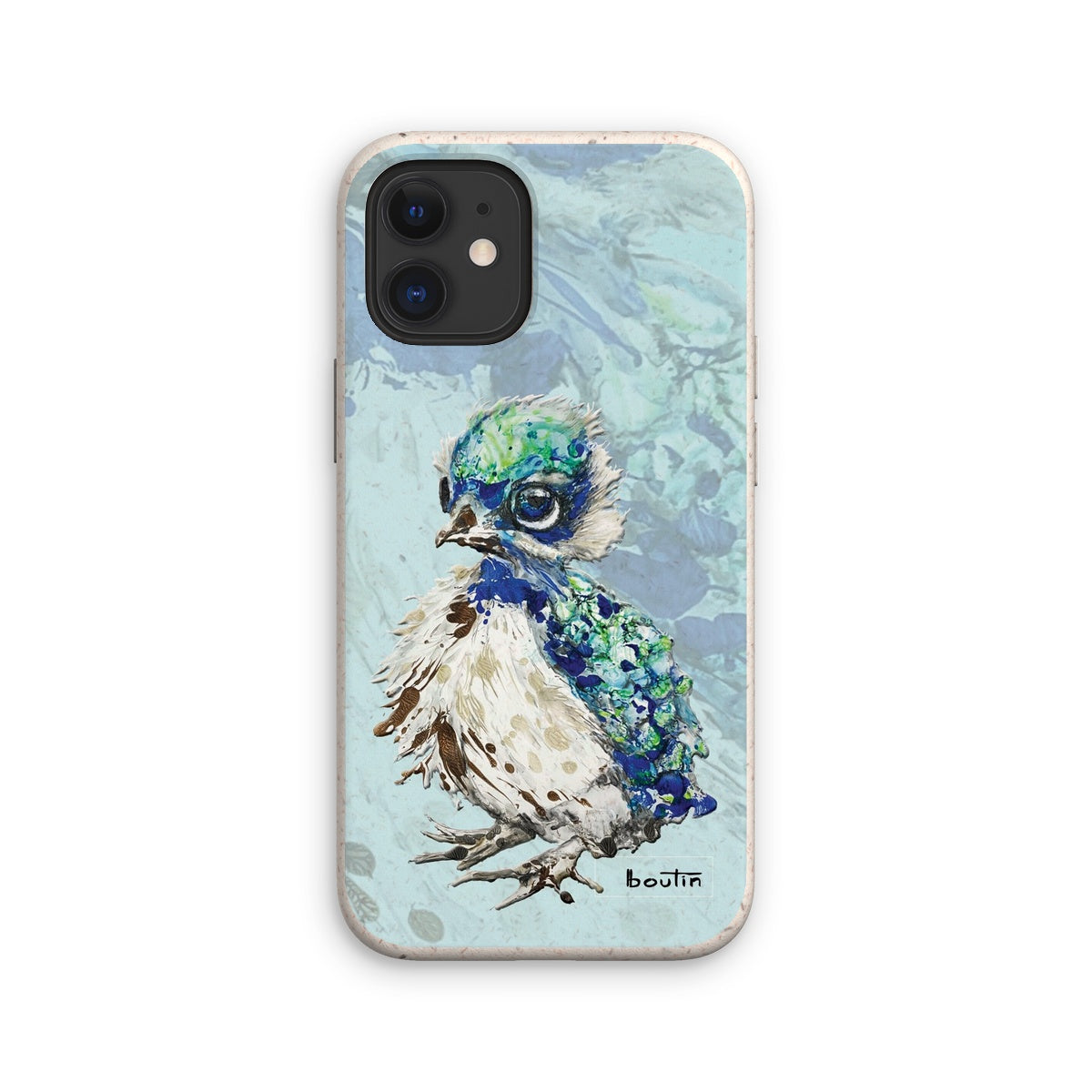 Paon gris étui cellulaire écologique