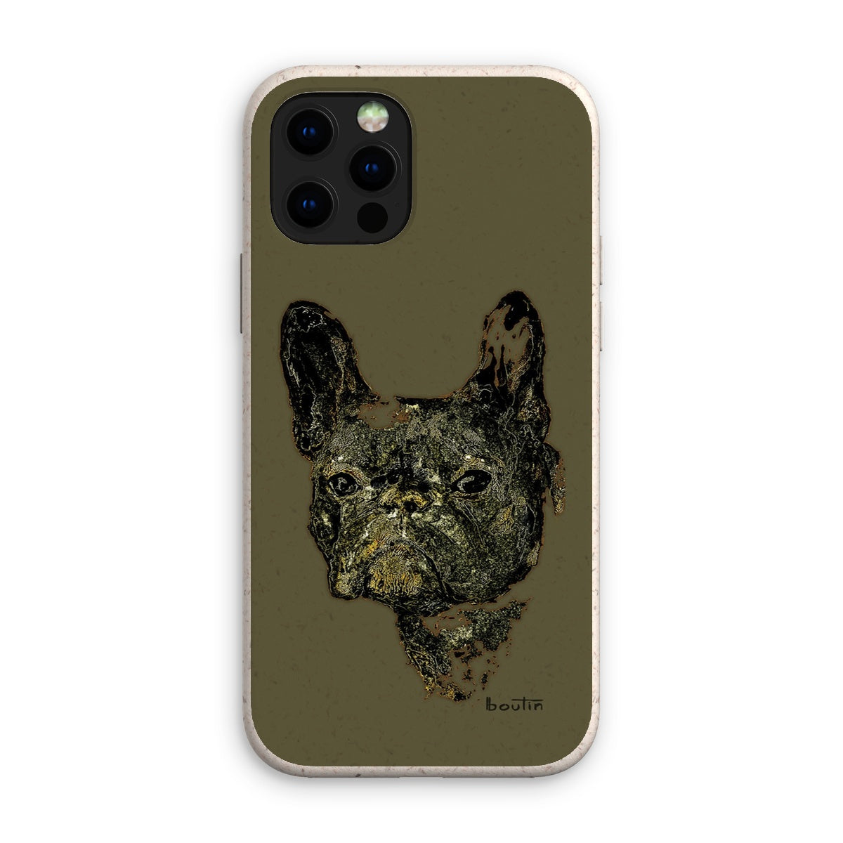 Le Roi George Kaki - Bouledogue français -Étui de téléphone écologique