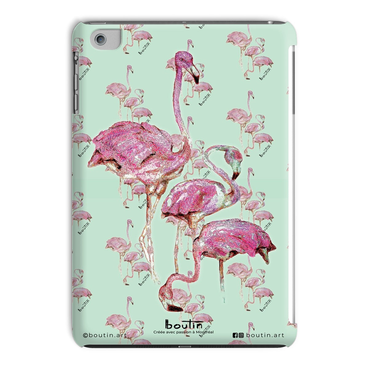 Flamand vert étui pour Ipad