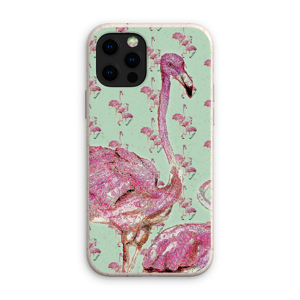 Flamand vert étui de cellulaire écologique