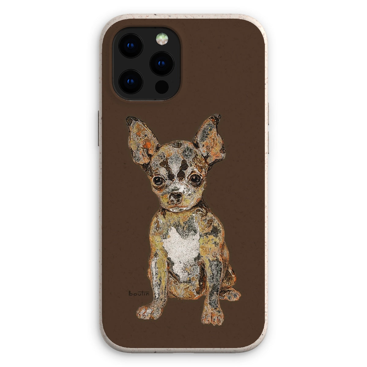 Agathe brown eco-friendly cell phone case