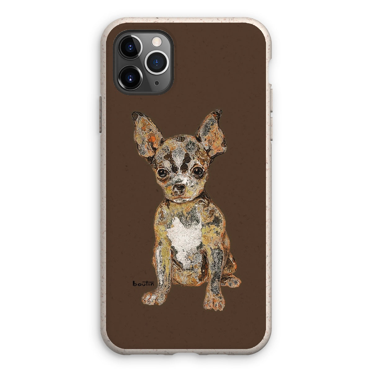Agathe brown eco-friendly cell phone case