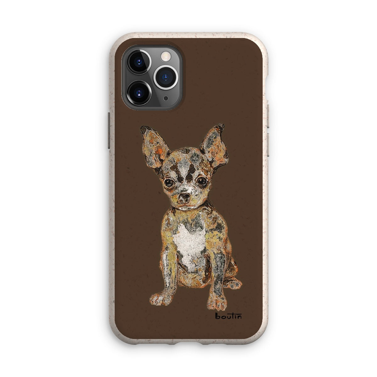 Agathe brown eco-friendly cell phone case