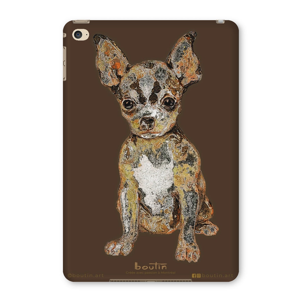 Pink Agathe - The Chihuahua - iPad case