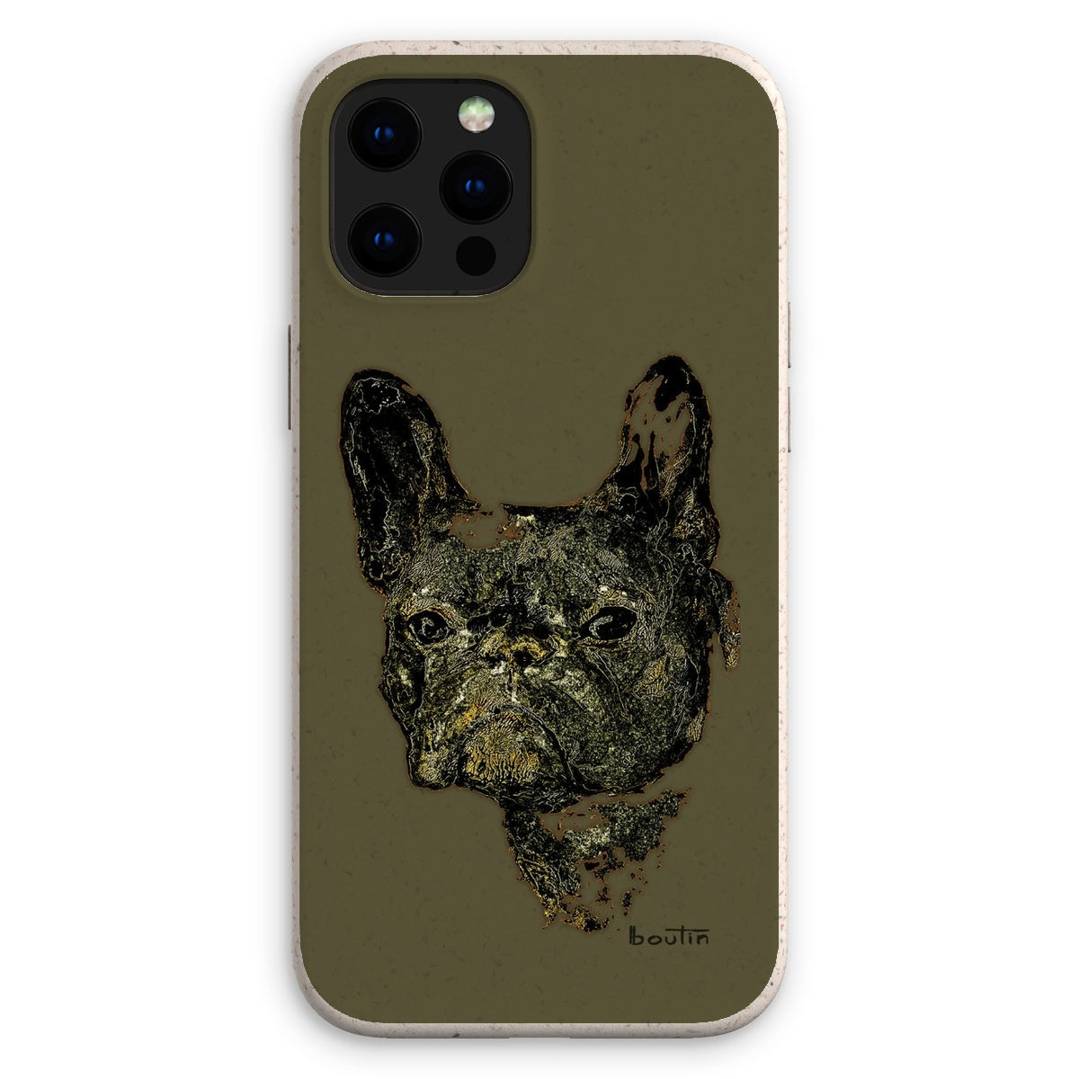 Le Roi George Kaki - Bouledogue français -Étui de téléphone écologique