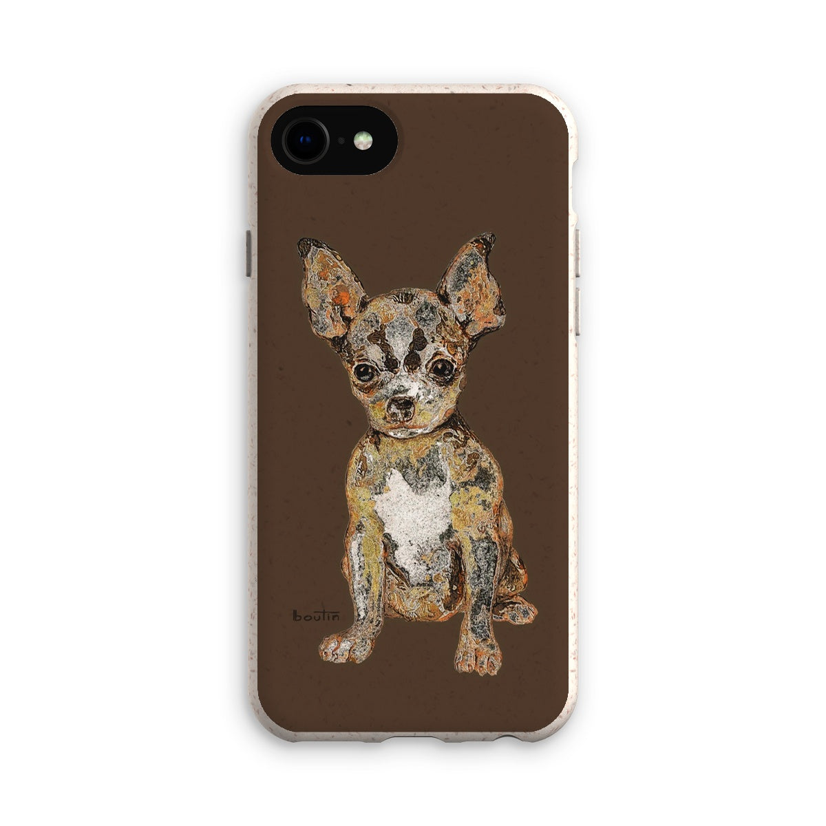 Agathe brown eco-friendly cell phone case