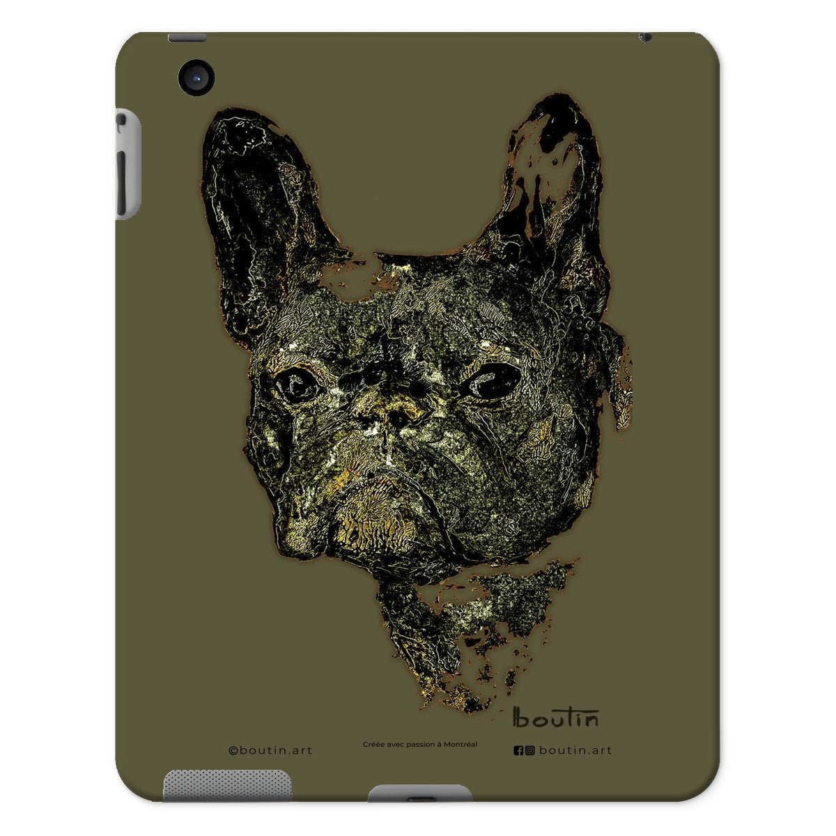 Le Roi George Marine - Bouledogue français étui pour iPad