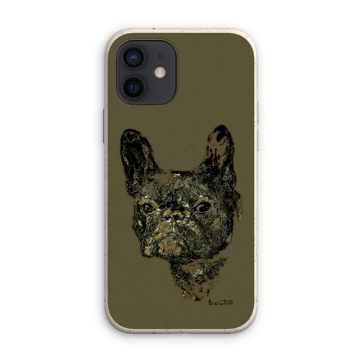 Le Roi George Kaki - Bouledogue français -Étui de téléphone écologique