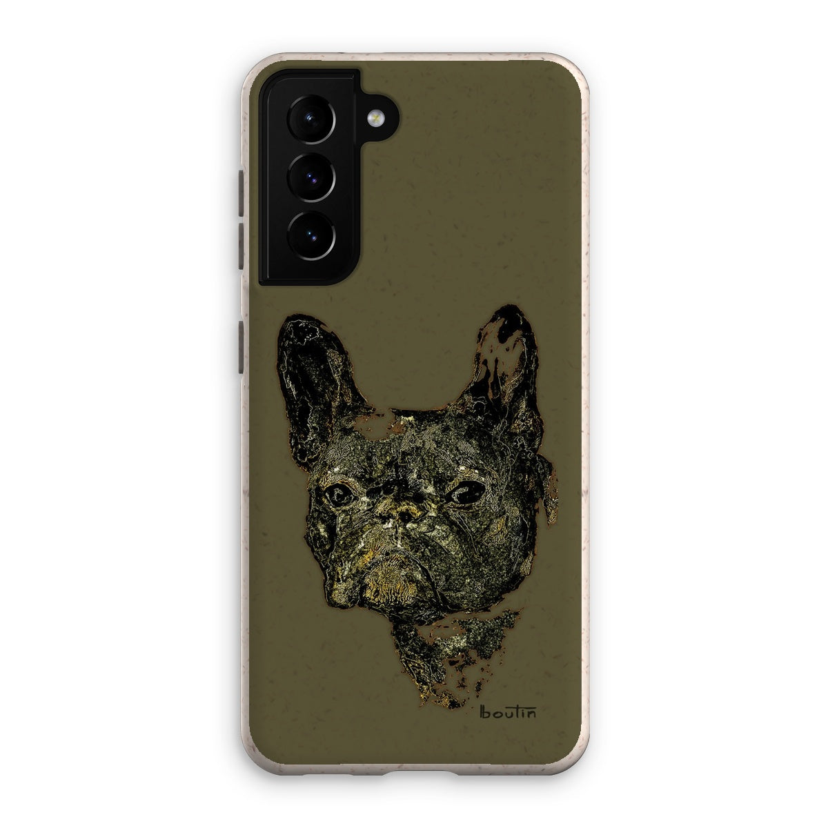 Le Roi George Kaki - Bouledogue français -Étui de téléphone écologique