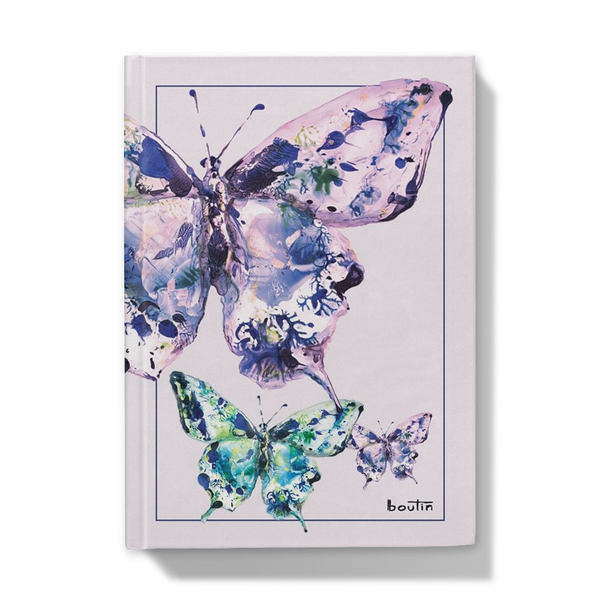 Papillons lilas - Carnet de l'artiste Boutin