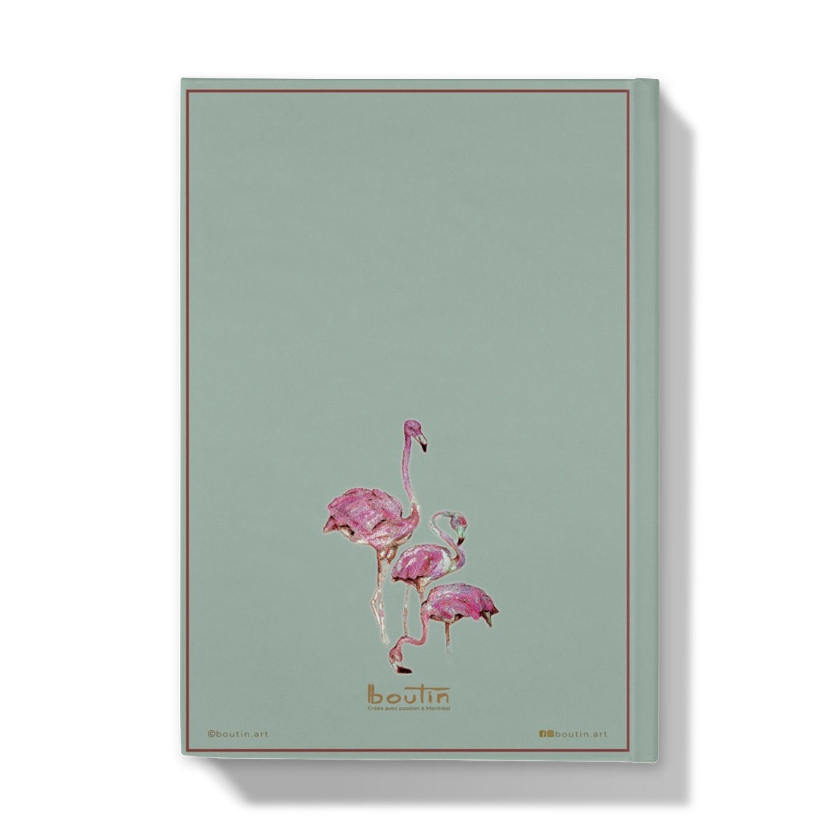 Green Flamingo - Notebook by the artist Boutin