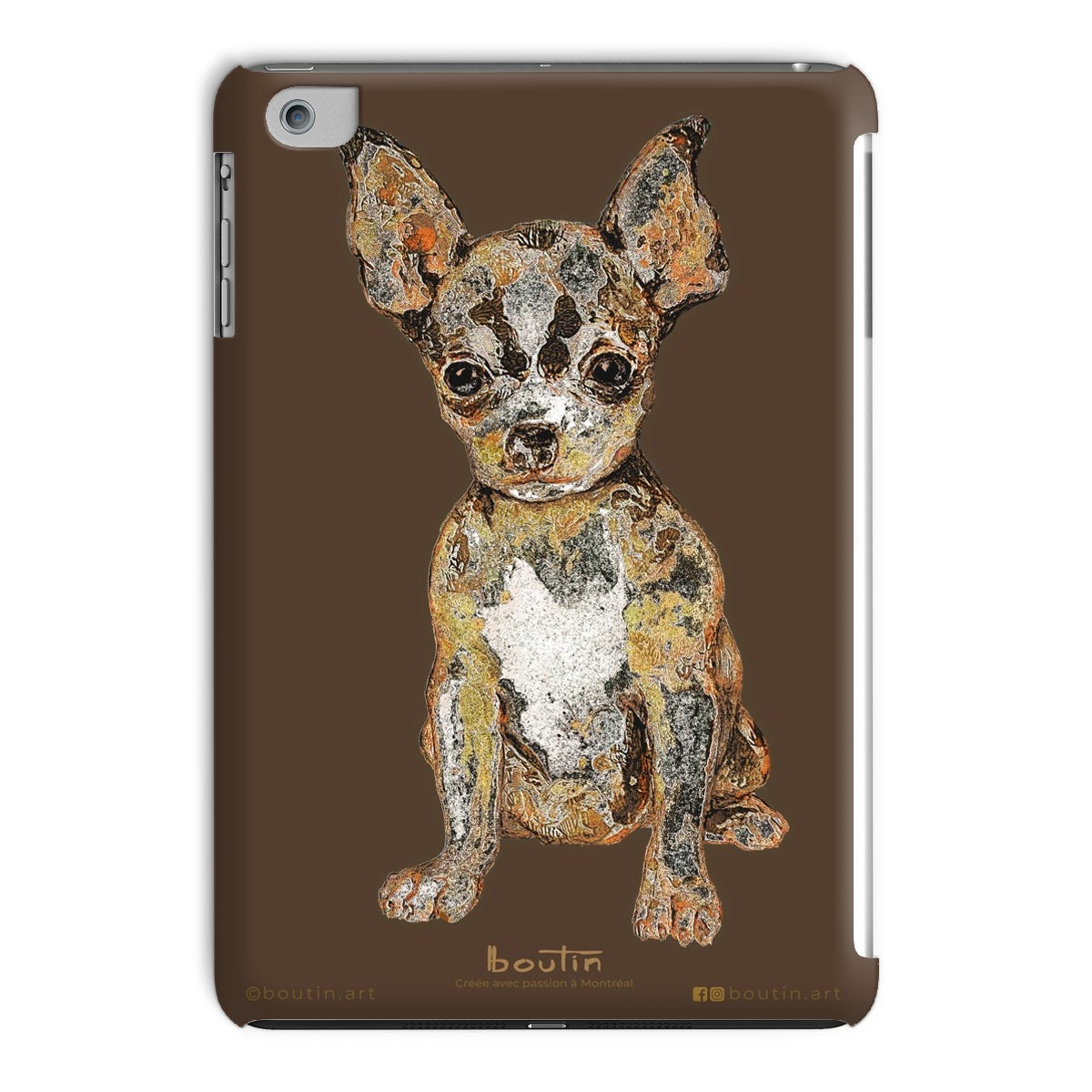 Pink Agathe - The Chihuahua - iPad case
