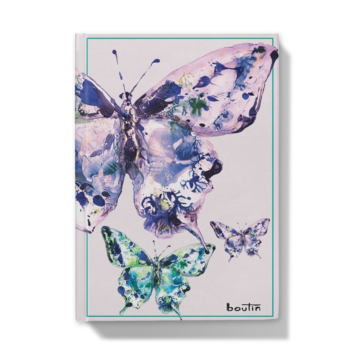 Lilac butterflies - Notebook by the artist Boutin