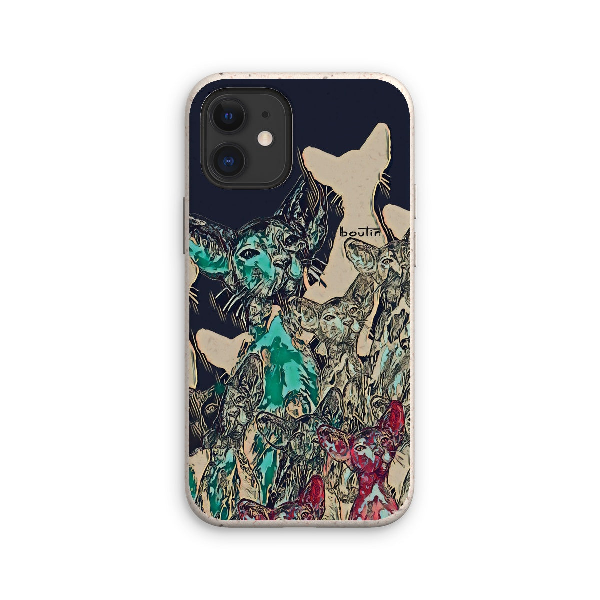 Les Cleopatre marine eco-friendly cell phone case