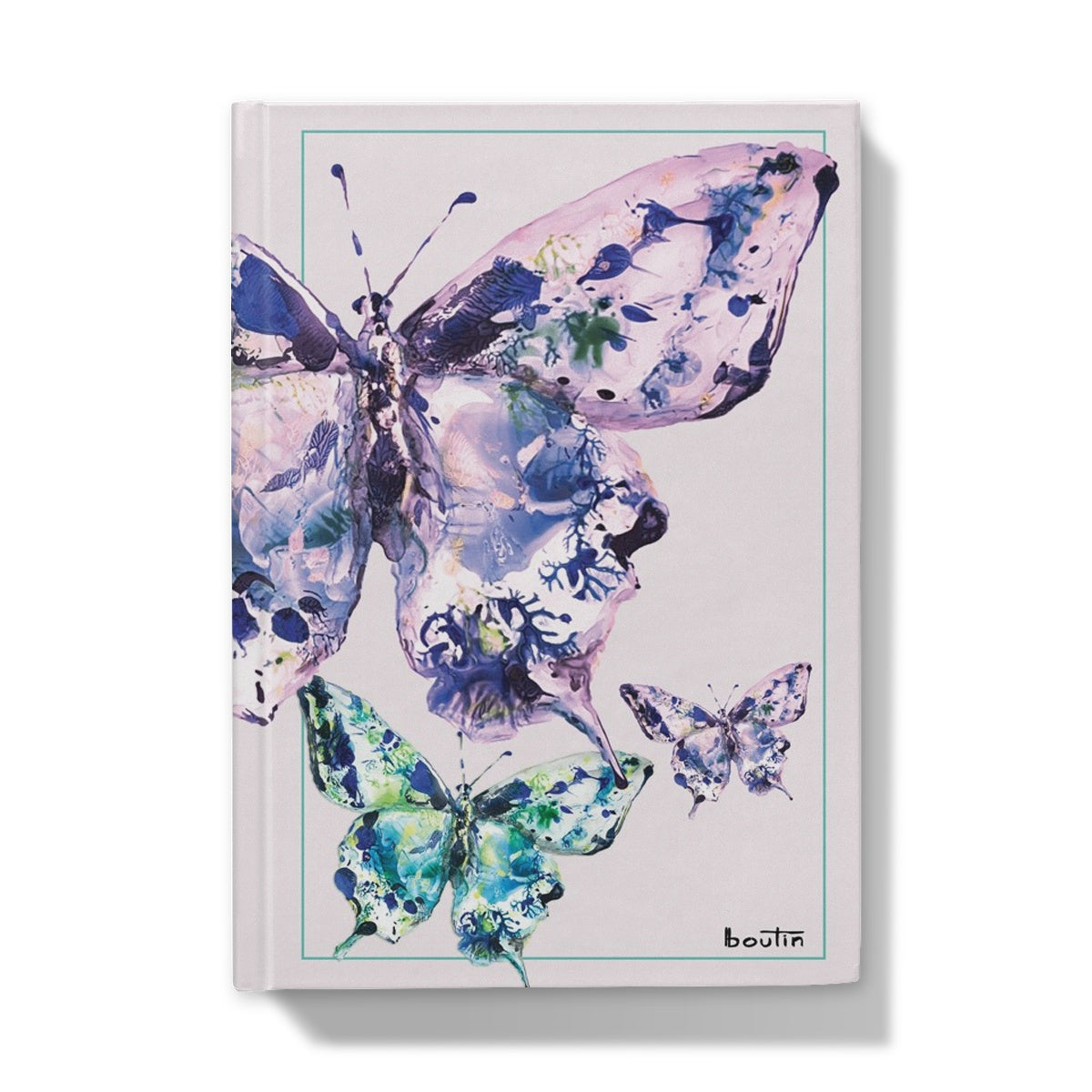 Lilac butterflies - Notebook by the artist Boutin