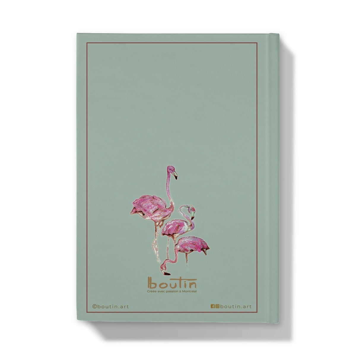 Green Flamingo - Notebook by the artist Boutin